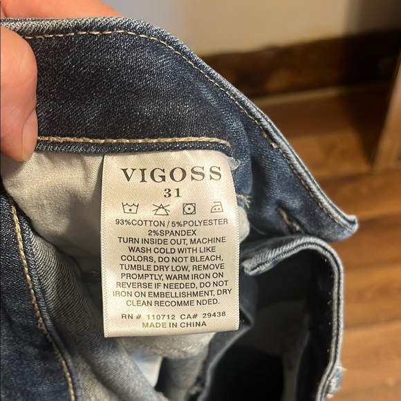 Vigoss Women's Skinny Jeans - Dark Blue - Picture 8 of 8